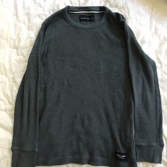 COPY - Abercrombie boys thermal long sleeve T-shirt size 13/14 - Picture 1 of 2